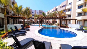 Condominio Ámbar Espectacular Área de Alberca a 100 mts playa